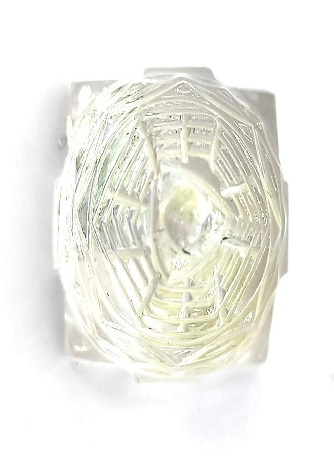 Plus Value Crystal Sphatik Shri Shree Yantra Vastu Remedies Products for Home & Office Temple, CashBox, Wealth, Good Luck (20-30Gm) - Image 3